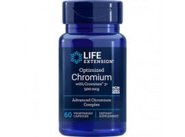 Life Extension Optimized Chromium with Crominex® 3+ 500mcg, 60 vege caps